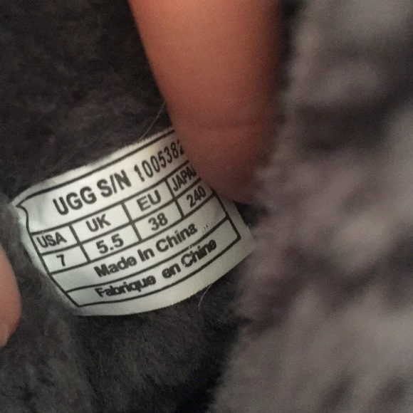 **SOLD*** UGG Gray Boots with Charm - Picture 5 of 5